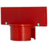 Crowd Control Sign Adapter For 2.5" Plastic Barrier Stanchion – Red