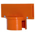 Crowd Control Sign Adapter For 2.5" Plastic Barrier Stanchion – Safety Orange
