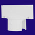 Crowd Control Sign Adapter For 2.5" Plastic Barrier Stanchion – White