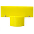 Crowd Control Sign Adapter For 2.5" Plastic Barrier Stanchion – Yellow