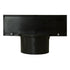 Crowd Control Sign Adapter For 3" Plastic Barrier Stanchion – Black