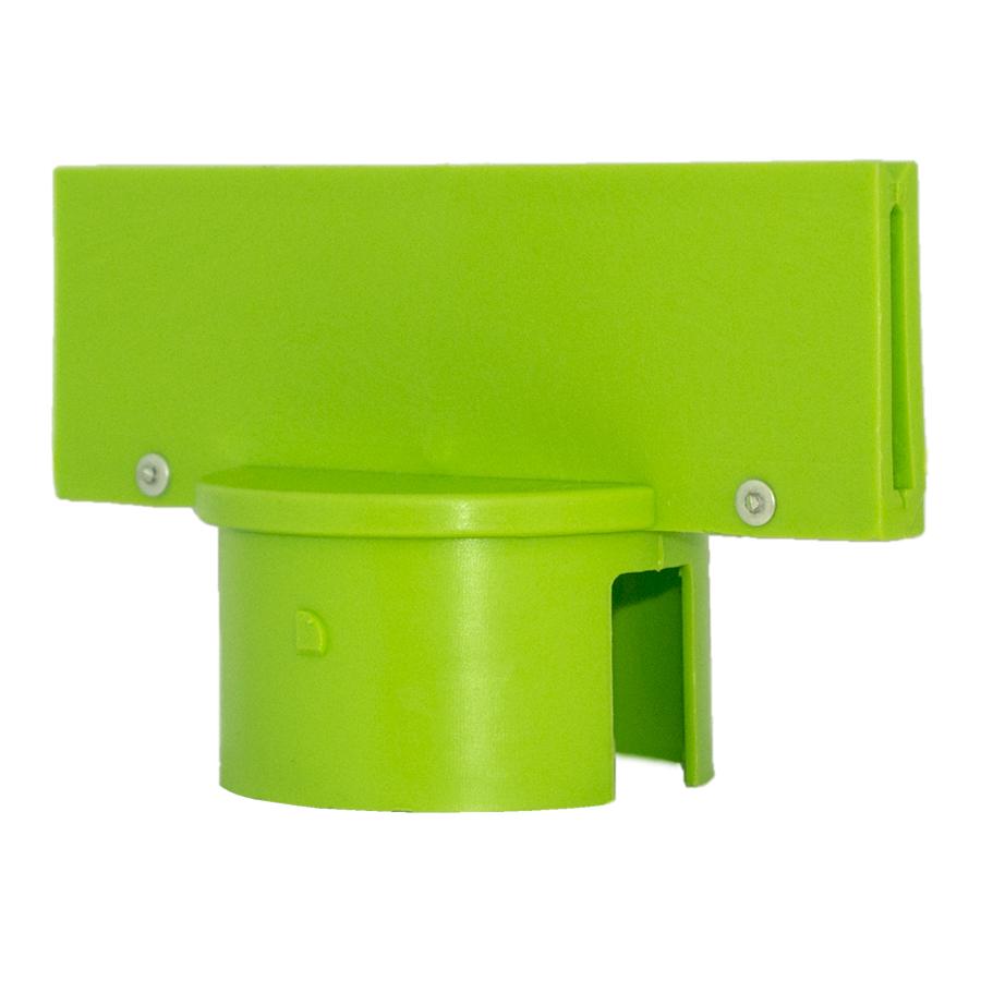 Crowd Control Sign Adapter For 3" Plastic Barrier Stanchion – Safety Green