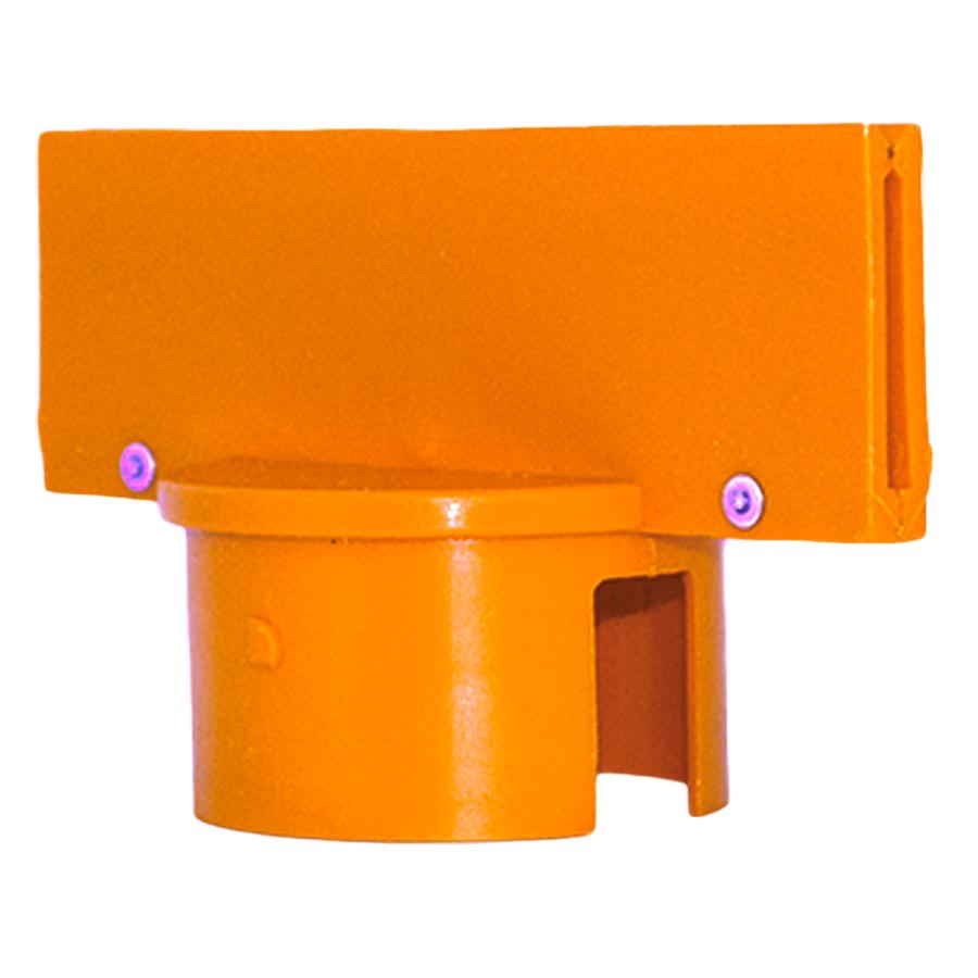 Crowd Control Sign Adapter For 3" Plastic Barrier Stanchion – Safety Orange