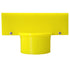 Crowd Control Sign Adapter For 3" Plastic Barrier Stanchion – Yellow