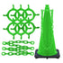 Crowd Control 28" Traffic Cone and Chain Connector Kit – Safety Green
