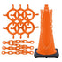Crowd Control 28" Traffic Cone and Chain Connector Kit – Traffic Orange