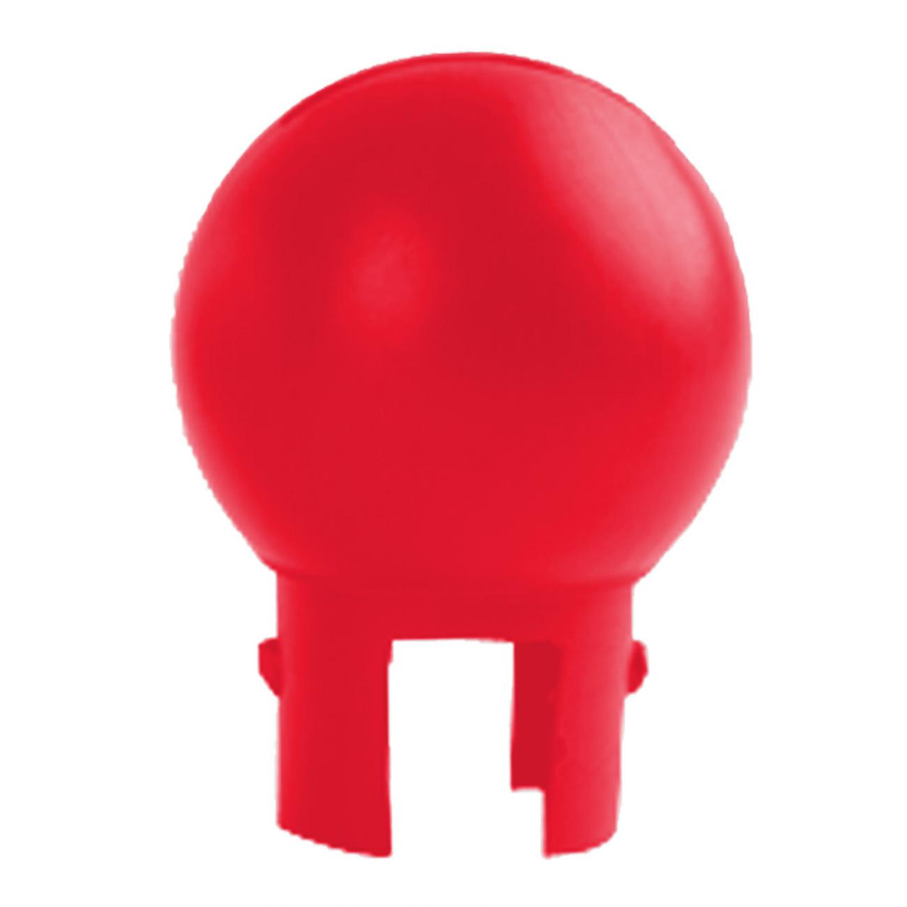 Crowd Control Replacement Ball Top for 2" Diameter For Plastic Barrier – Red