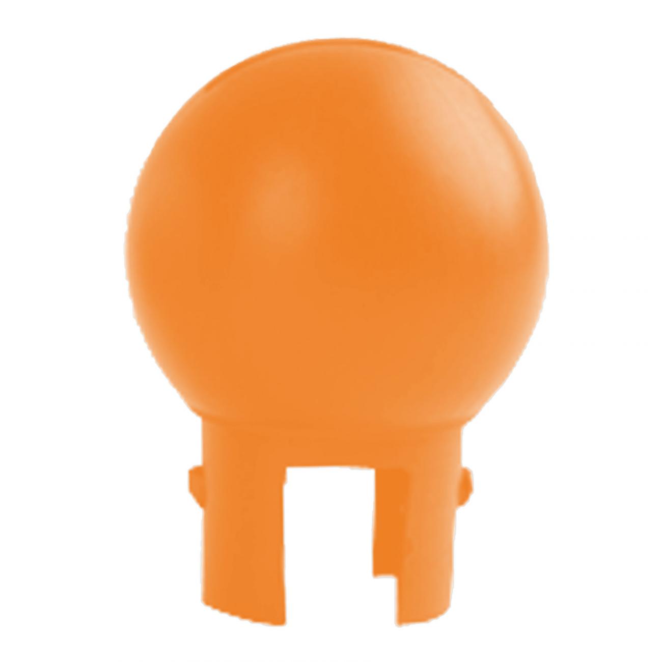 Crowd Control Replacement Ball Top for 2" Diameter For Plastic Barrier – Safety Orange