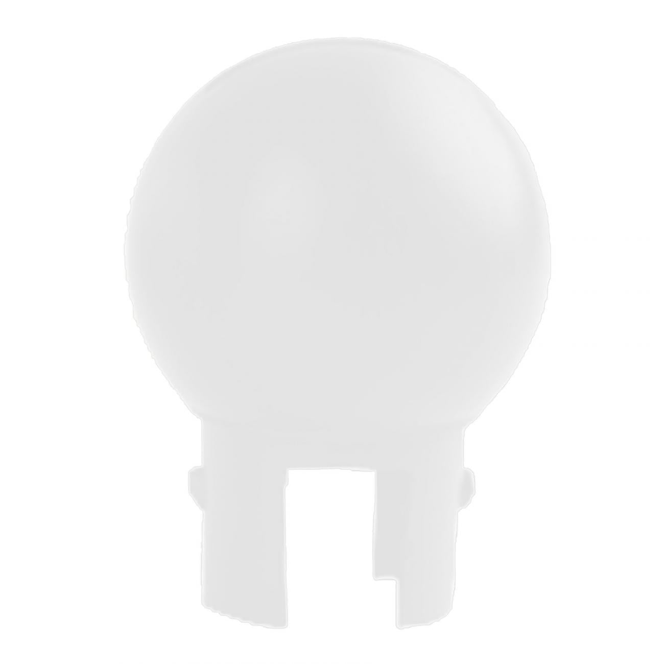 Crowd Control Replacement Ball Top for 2" Diameter For Plastic Barrier – White