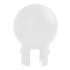 Crowd Control Replacement Ball Top for 2" Diameter For Plastic Barrier – White