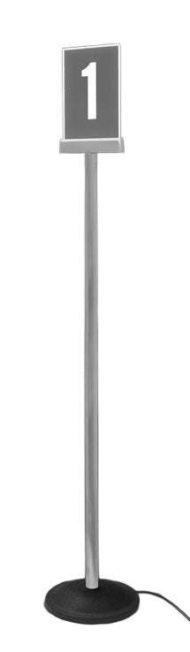 Cashier Station Lights | Clear Panel Laser Etched | Portable Base