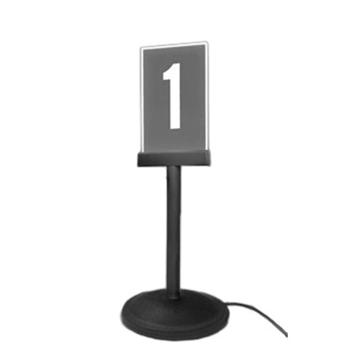 Cashier Station Lights | Clear Panel Laser Etched | Portable Base