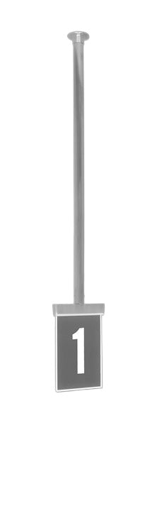 Cashier Station Lights | Clear Panel Laser Etched | Ceiling Mounted