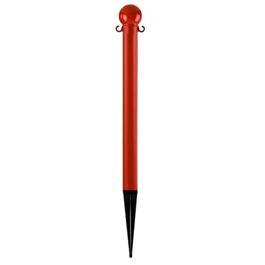 2.5" plastic ground pole, Red