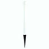2.5" plastic ground pole, White