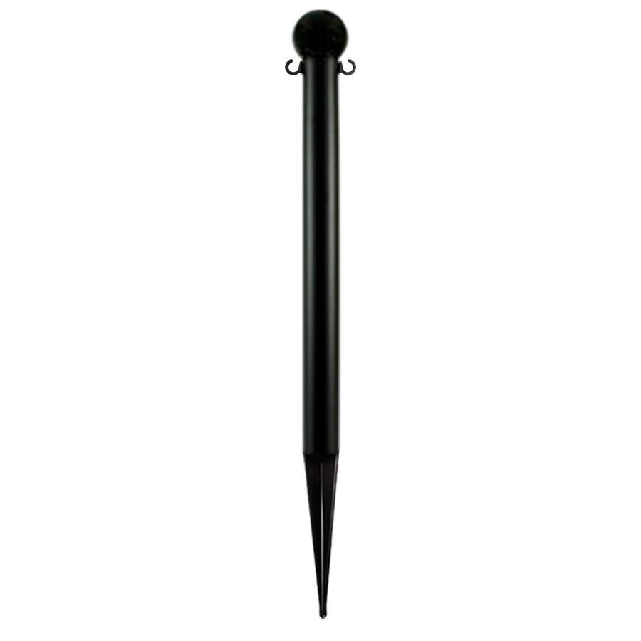 3" plastic ground pole, Black