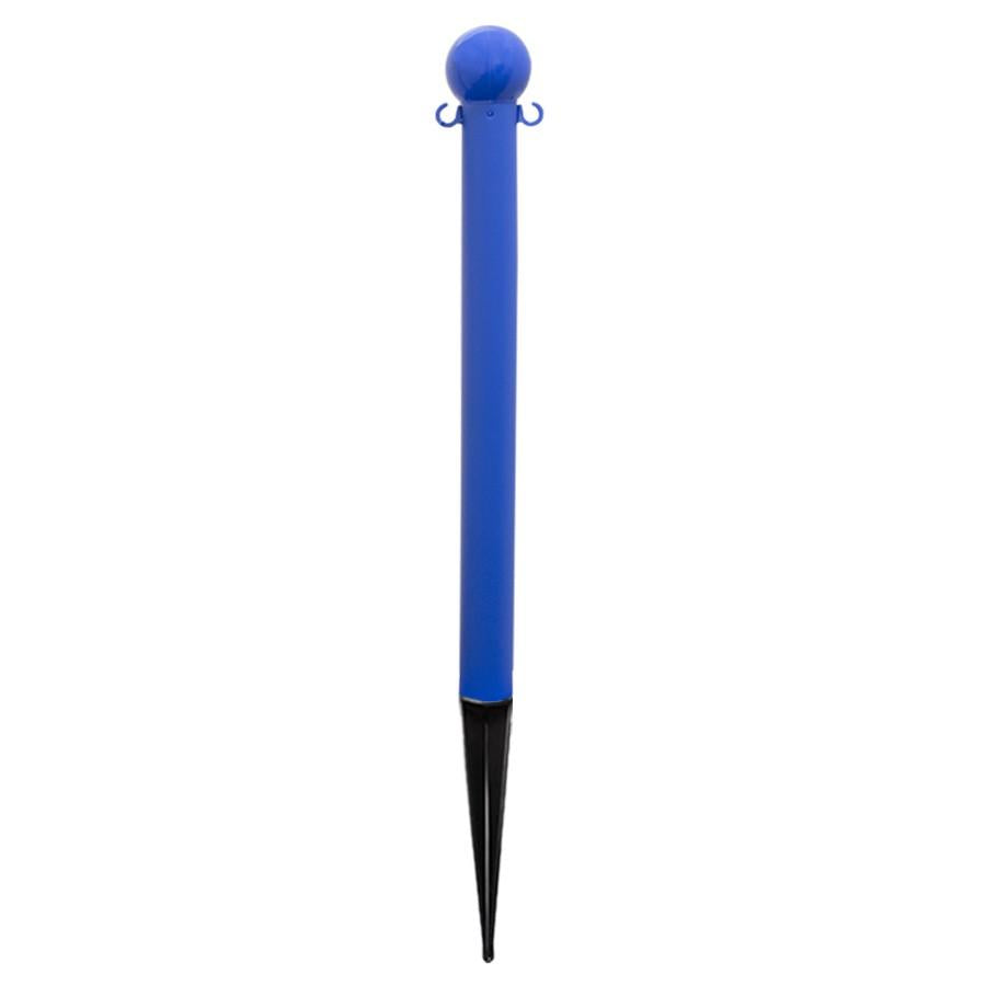 3" plastic ground pole, Blue