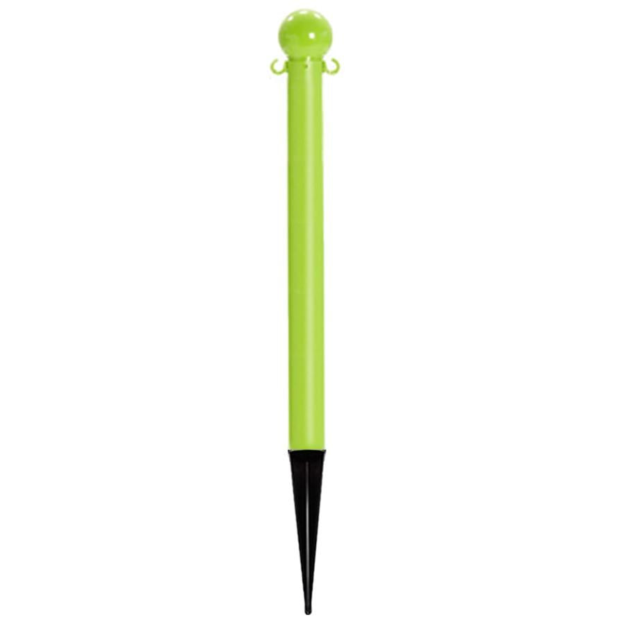 3" plastic ground pole, Safety Green