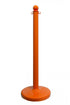 Crowd Control 2.5" Diameter Plastic Barrier Stanchion Medium Duty, 40" – Safety Orange