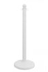 Crowd Control 2.5" Diameter Plastic Barrier Stanchion Medium Duty, 40" – White