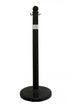 2.5" Black safety label stanchion, HANDICAP in black