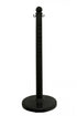2.5" Black safety label stanchion, NO SMOKING in black
