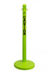 2.5" Safety Green safety label stanchion, CAUTION in black