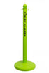 2.5" Safety Green safety label stanchion, HIGH VOLTAGE in black