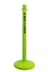 2.5" Safety Green safety label stanchion, WET FLOOR in black