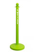 2.5" Safety Green safety label stanchion, WET FLOOR in white