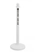 2.5" White safety label stanchion, DO NOT ENTER in black