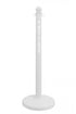 2.5" White safety label stanchion, WET FLOOR in white