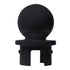 Crowd Control Replacement Ball top for 2.5" Diameter For Plastic Barri – Black