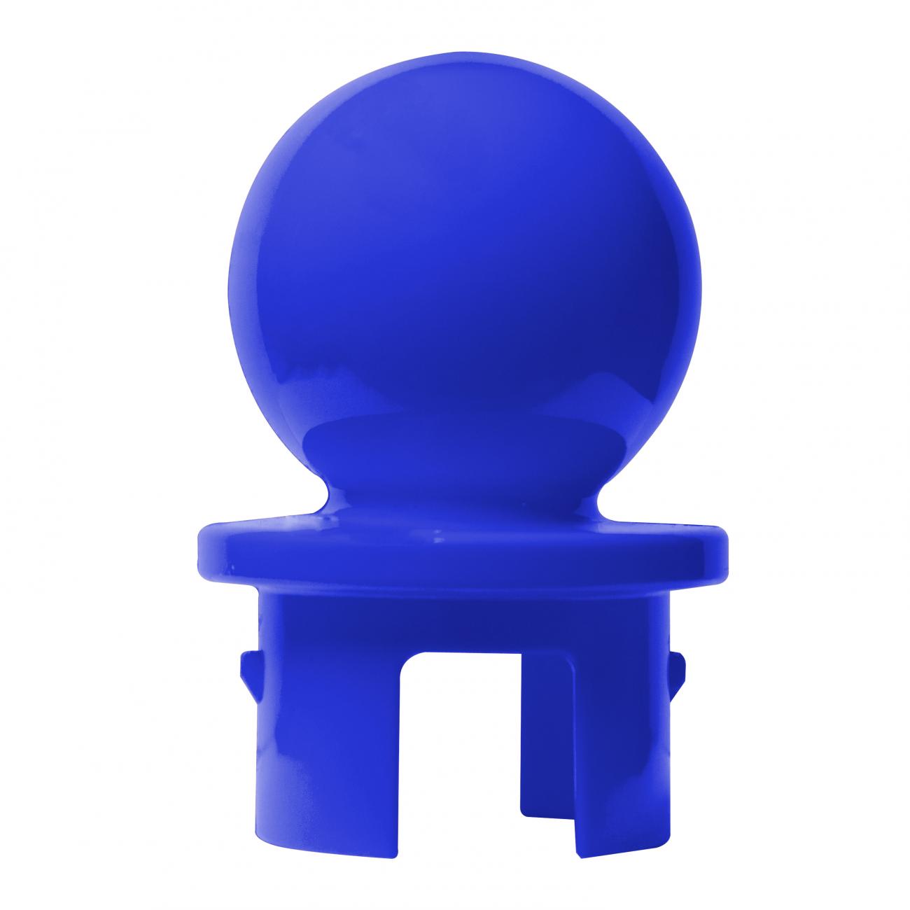 Crowd Control Replacement Ball top for 2.5" Diameter For Plastic Barri – Blue