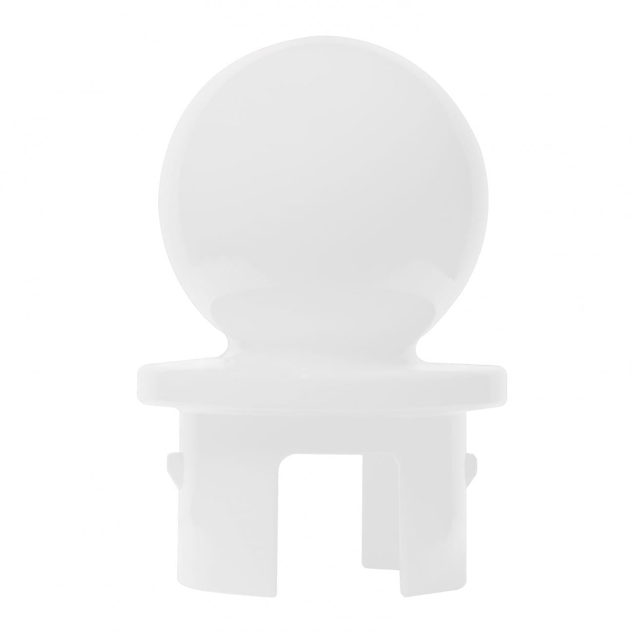 Crowd Control Replacement Ball top for 2.5" Diameter For Plastic Barri – White