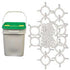 Crowd Control 100FT Cone Chain Connector Kit in a Bucket – White