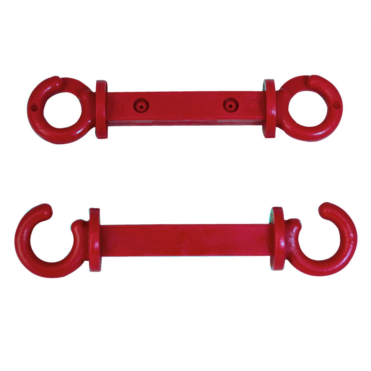 Crowd Control C Hooks for 3" For Plastic Barrier Stanchions – Red