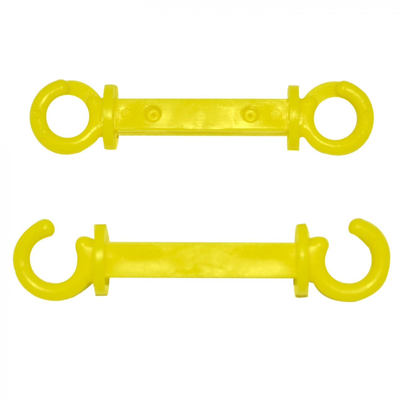 Crowd Control C Hooks for 3" For Plastic Barrier Stanchions – Yellow