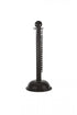 Crowd Control 3" Diameter Heavy Duty Plastic Barrier Stanchion – Black