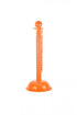 Crowd Control 3" Diameter Heavy Duty Plastic Barrier Stanchion – Safety Orange