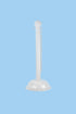 Crowd Control 3" Diameter Heavy Duty Plastic Barrier Stanchion – White