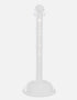3" White safety label stanchion, DO NOT ENTER in white