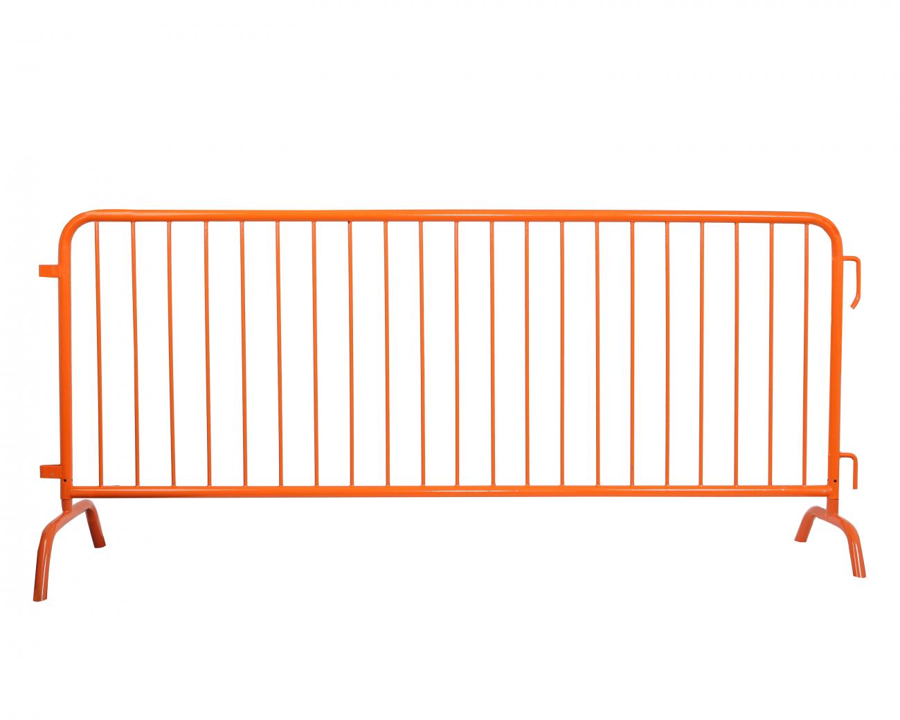 Crowd Control Barrier Stanchions CrowdMaster™ HD Bridge Feet Barricade – Orange