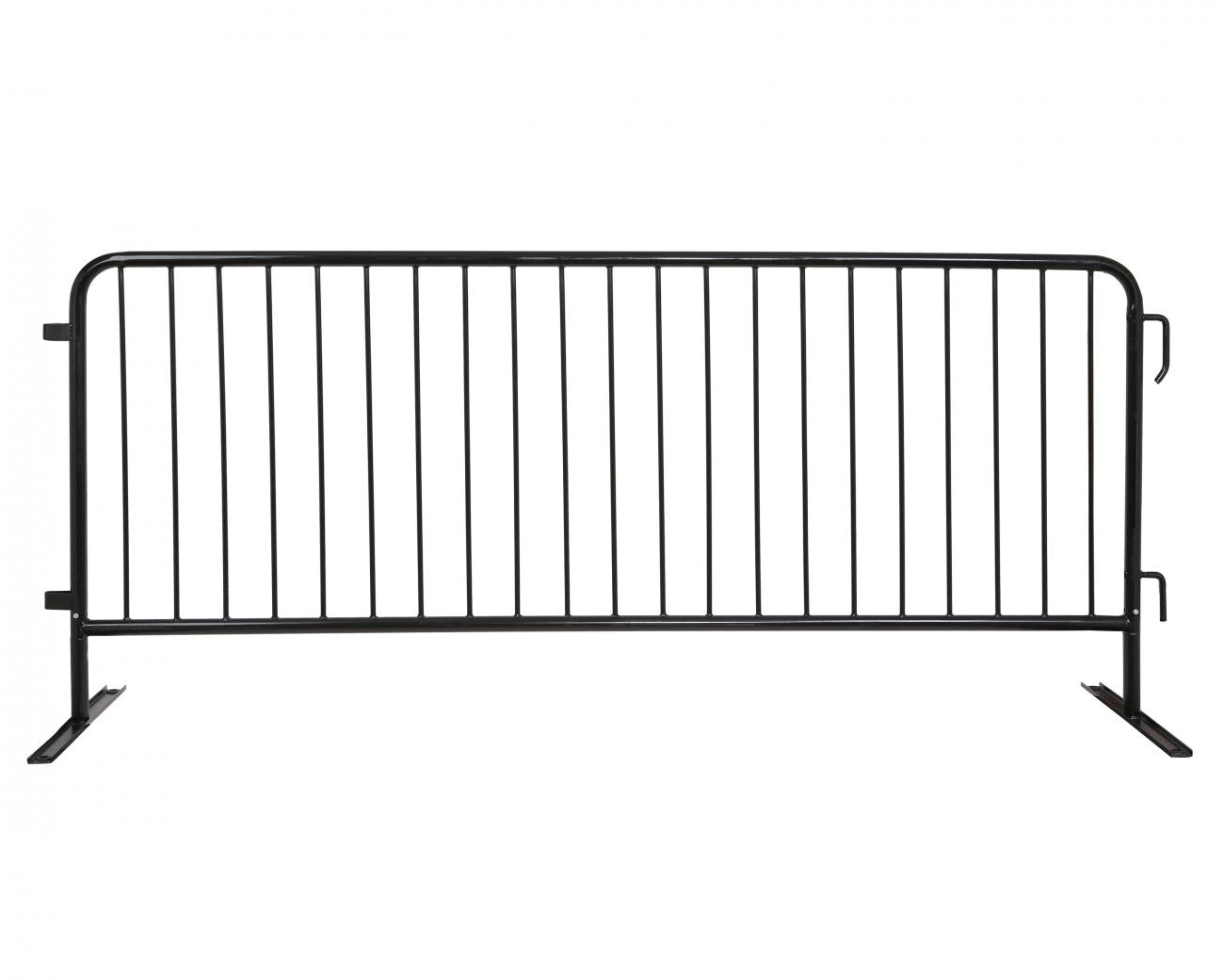 Crowd Control Barrier Stanchions CrowdMaster™ HD Flat Feet Barricade 8 – Black