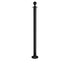 Elegance Ball Top Fixed Base Stanchion - Black