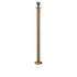 Elegance Ball Top Fixed Base Stanchion - Polished Brass