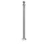 Elegance Ball Top Fixed Base Stanchion - Satin Stainless