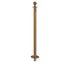Elegance Ball Top Removable Base Stanchion - Polished Brass