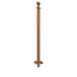 Elegance Ball Top Removable Base Stanchion - Satin Brass