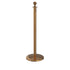 Elegance Ball Top Profile Base Stanchion - Polished Brass